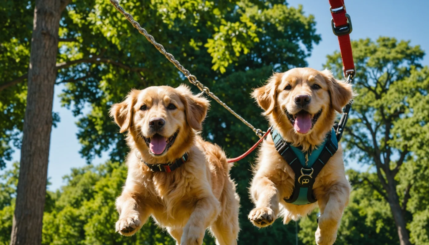 tyrolienne pour chien
