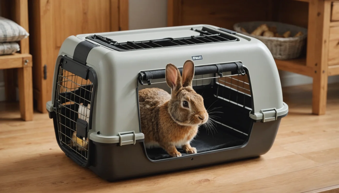 cage transport pour lapin