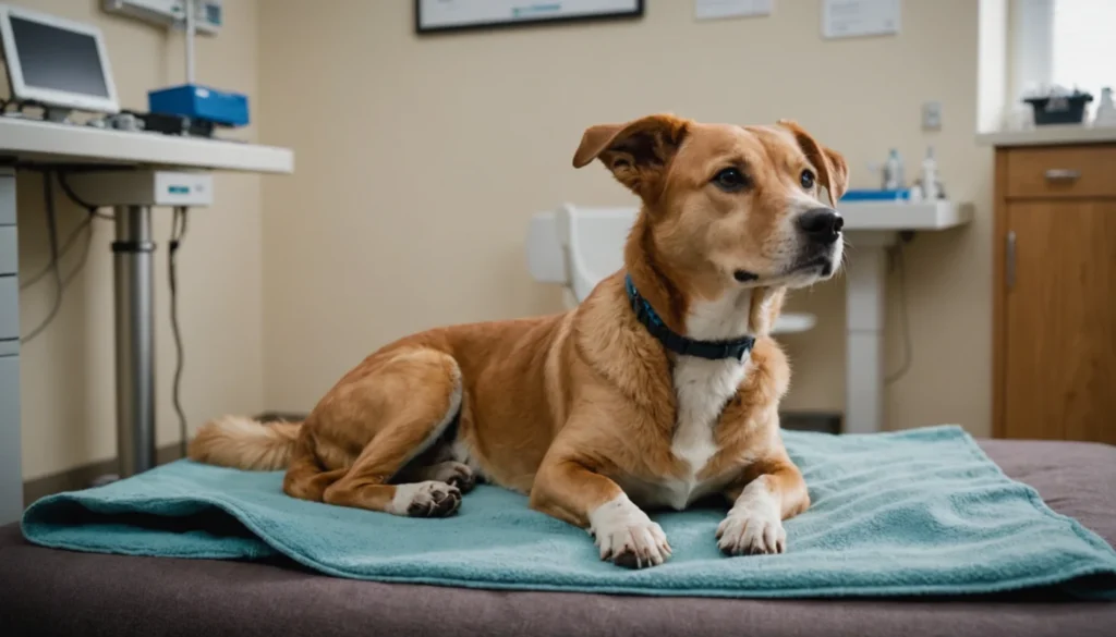hernie discale chien operation